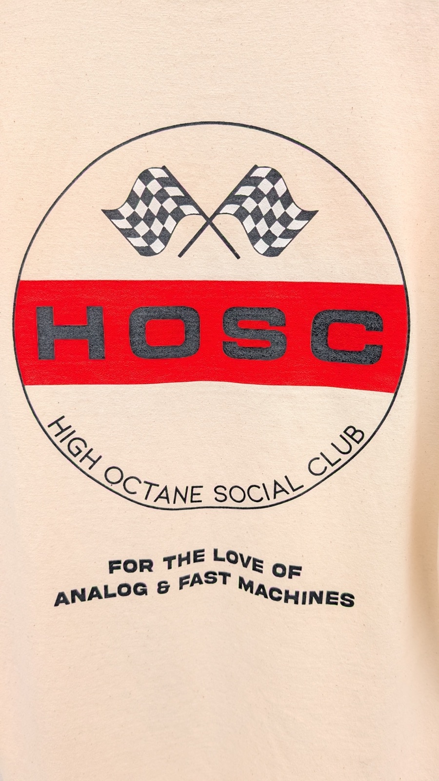 Close-up of the printed HOSC crest